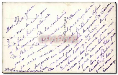 Menino jovem em traje listrado — segurando um buquê de rosas — editor Léo, Paris, n° 636 — Verso