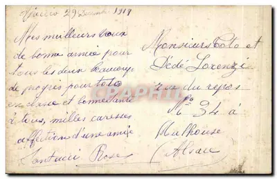 Criança ao lado de um vaso de rosas — FURIA 1920 — Verso