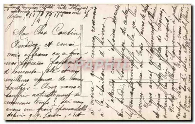 Bonne Fée — Mulher em vestido de estilo 1900 segurando um cesto de rosas — editor desconhecido — Verso