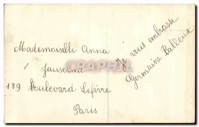 Niña en vestido con pompones — sosteniendo un ramo — n°259 — Reverso