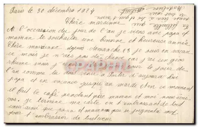 Dziewczyna w różowej sukience — dekor z wawrzynem i różami — wydawca REX nr 1473 — Rewers