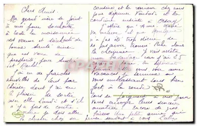 Tulipas e aspargos — Felicitações — Editor desconhecido, número de série não visível — Verso