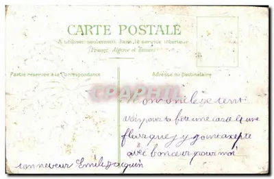 Bouquet de fleurs — illustration avec poème — Série 702 — Verso