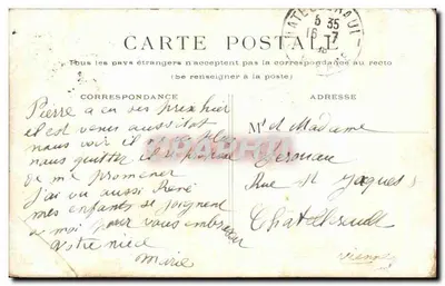 Paris - Praça e Museu de Cluny — editor não visível — Verso