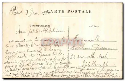 Paris — The Boulevard and the Porte Saint-Denis — Publisher: J. Lazard — Back