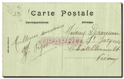 Parijs — Het Sacré-Cœur van Montmartre — Uitgever niet zichtbaar — Achterkant