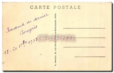 Paryż — Aleja Opery — A. Leconte, Paryż — Rewers