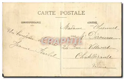 Paris - A Colunata do Louvre — Editor desconhecido, n° 14 — Verso