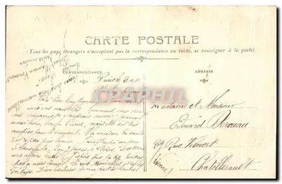 Paris — Janeiro-fevereiro de 1910 — As enchentes. Boulevard de Grenelle — Editor: n°24 — Verso