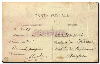 LYON — Praça Bellecour e Coteau de Fourvière — editor desconhecido, n° 22 — Verso