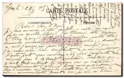 LYON — La Catedral y el Coteau de Fourvière — LL. GRAINS-VALS — Reverso