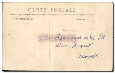 Lione - Parco della Tête d'Or - Il Ponte Coperto — B. F., Parigi, n° 9665 — Verso