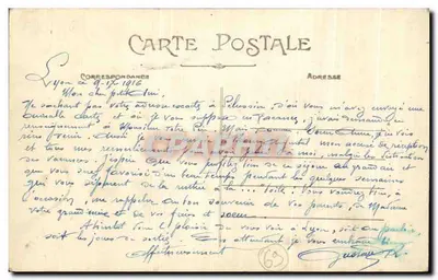 Place Bellecour, Place Carnot i La Bourse — Lyon — E. R. n°162 — Rewers
