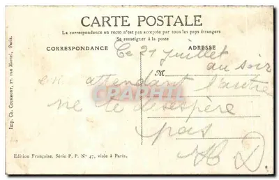 EM SAVÓIA — O Pastor — Imp. Ch. Courmont, Paris, Série P.P. N° 47 — Verso
