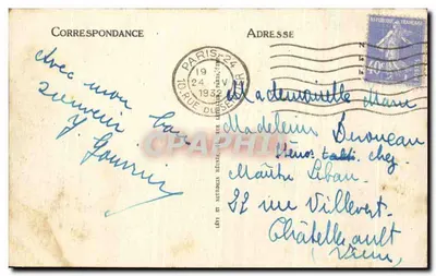 Paryż — Arc de Triomphe — LL — Rewers