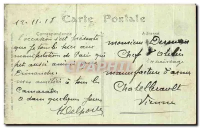 PARIS — Perspective de la Rue Castiglione — Jhot. n°3648 — Rewers