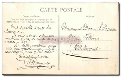 Beaumont-sur-Oise — Escadaria de São Luís — editor Fréchou — Verso