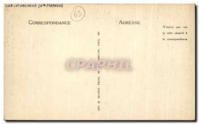 Saint-Sauveur — Weg naar Gavarnie en Doodsgorge — LL — Achterkant