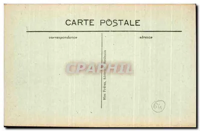 Biarritz (Baskische Kust) — De Rocher de La Vierge — zonsondergang — BR 1208 — Achterkant
