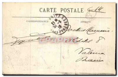 Biarritz (Côte Basque) — vue d'ensemble prise du phare, les falaises et l'Hôtel Régina — éditeur BR, n° 1263 — Achterkant