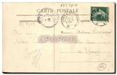 Biarritz - Kasyno Miejskie i Hotel Victoria — Kolekcja Gorce, fot. i wyd., Talence (Gironde), seria 21, wydawca Biarritz Artistique — Rewers