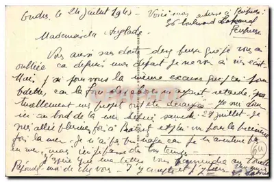 Biarritz — Effet de vagues à la Pointe du Phare — éditeur imprimeur non identifié, n° 208 — Achterkant
