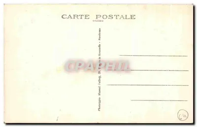 Biarritz (B-P.) — Grote Storm — Fototypie Marcel Lelbog, 39, Rue de la Nousselle, Bordeaux — Achterkant