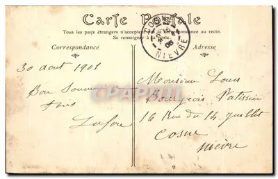 Clermont-Ferrand — Źródło petryfikujące, Grupa przedstawiająca Bourrée — ND Phot — Rewers