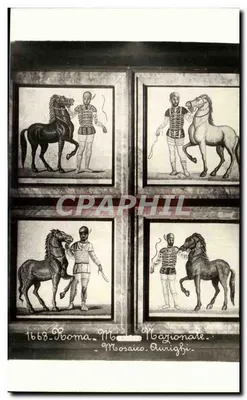 Mosaika Aurighi — Muzeum Narodowe — Rzym — 1668