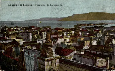 As ruínas de Messina - Panorama desde S. Gregorio — VAT n° 6479