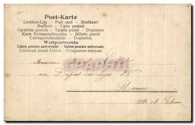 Vrouw met hoed versierd met bloemen — Uitgever E. ZOURENDA, n° 2048/6 — Achterkant