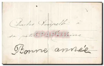 Meisje dat cadeaus draagt — Gelukkig Nieuwjaar — Tawvette 1483 — Achterkant