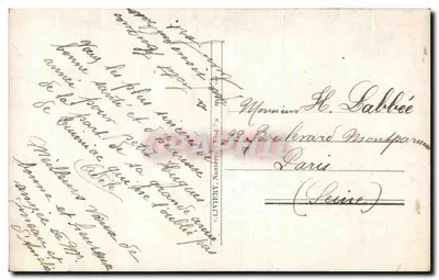 Girl holding a bouquet of roses — Happy New Year — Publisher Oliviery, Naauterard, no. 817 — Back