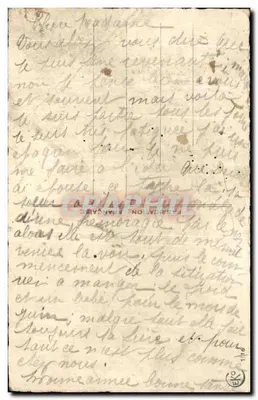 Vila Nevegada — Boa Ano — Editor: Fabricação Francesa, n° 1196 — Verso