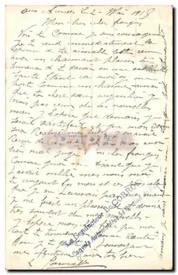 Kobieta z kwiatami — Cendresses — wydawca BO, n° 2108 — Rewers
