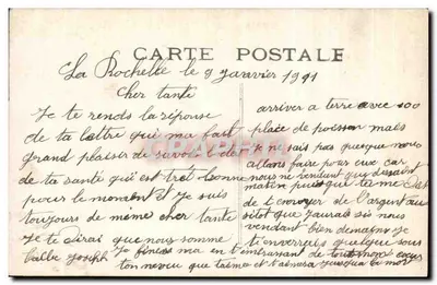Woman in Fur Holding a Holly — Happy New Year — B.B.M. n° 83 — Back