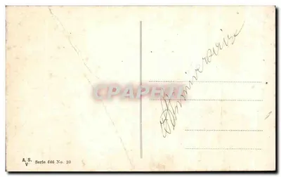 Bukiet czerwonej róż i białych kwiatów — A.S. Seria 646 Nr 30 — wydawca A.S. — Rewers