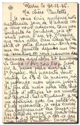 Vista invernal de uma igreja — Complementar Revin (Ardennes) — editora não visível — Verso