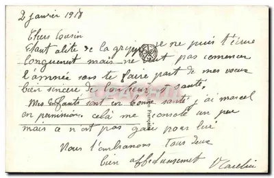 Paisagem invernal com ramo de visco — editor Noyer n°2643 — Verso