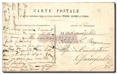 Dos niños jugando afuera — París, 24 de noviembre de 1905 — editor no visible — Reverso