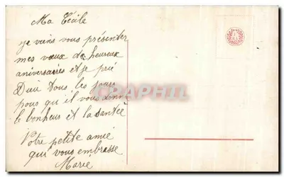 Foi — Jovem mulher segurando uma cruz — Editor Amag, n° 607075 — Verso