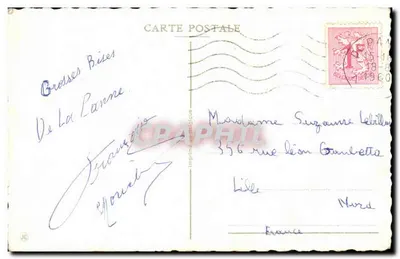 Arranjo de tulipas e lilases — editor impressor belga — n° de série não visível — Verso