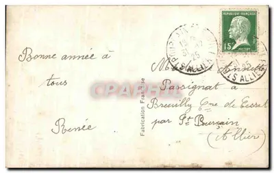 Bouquet de fleurs — Bonne Année — Léa, Paryż, nr 694 — Rewers