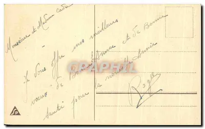 Castello innevato — decoro di rose e ghirlande — editore SP — Verso