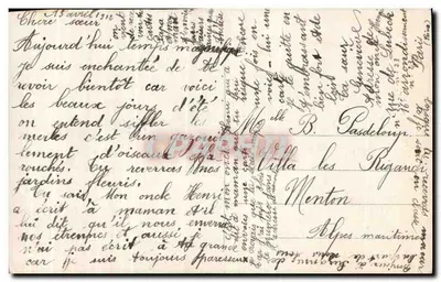 Dois crianças diante de uma pequena igreja — editor ANGELUS, Paris, n° 1320 — Verso