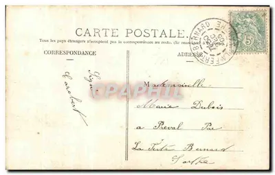Coppia enamorada — escena de primavera — París, editor IV, n° 3.083 — Reverso