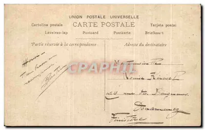 Couple au bord d'une source — scène de rafraîchissement — éditeur S. n° 1572 — Verso