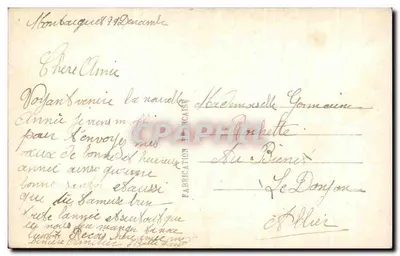 Młody para — Szczęśliwy Nowy Rok — SAPI Paris 1383 — Rewers