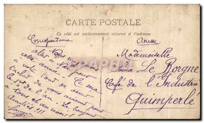 Três crianças — antes da oração de Natal — Couprier Paris, n° I — Verso