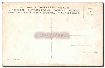 Stara pocztówka Fantaisie Kobieta — Rewers